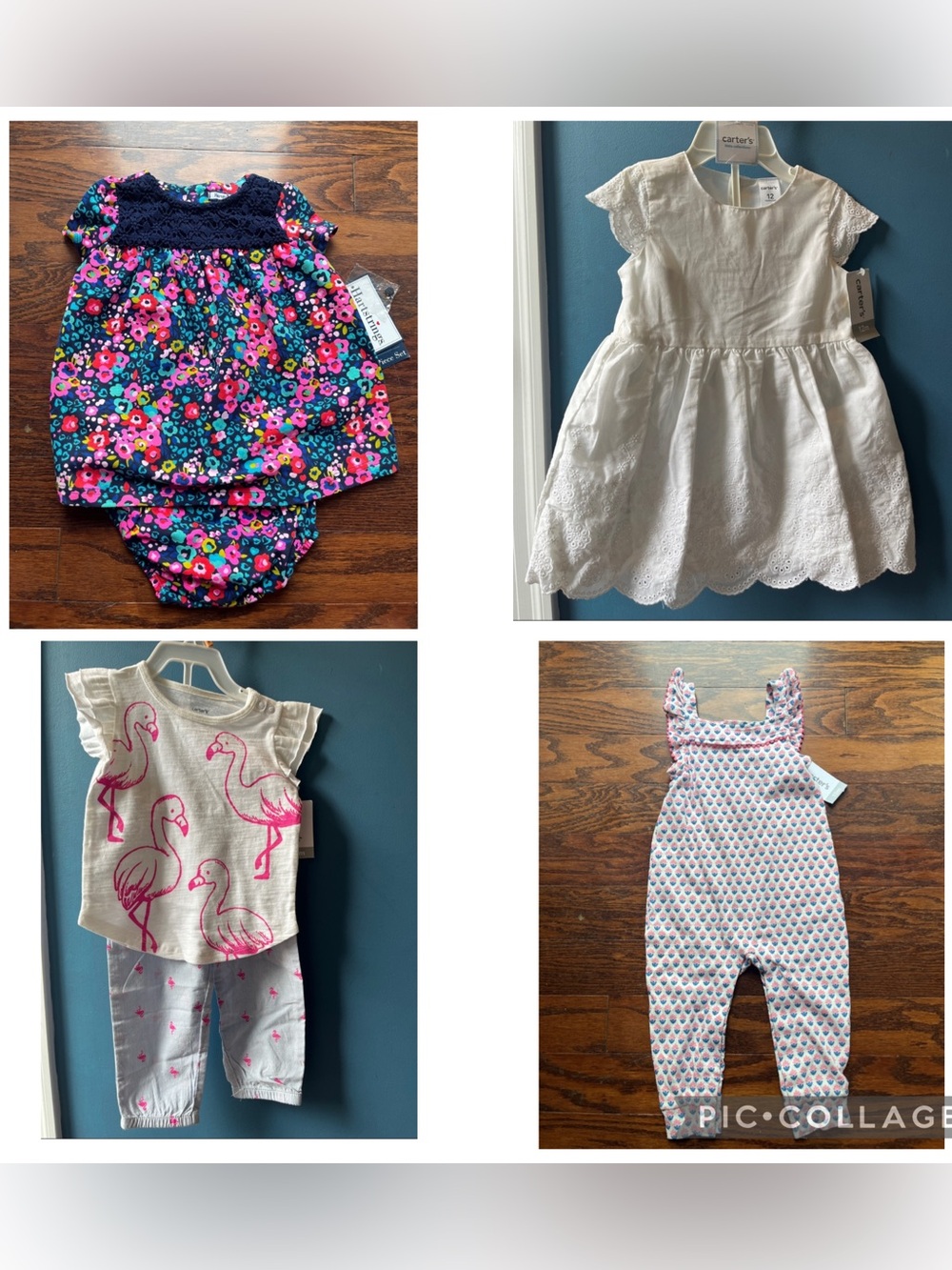 Bundle of 4 NWT girls 12 Month outfits